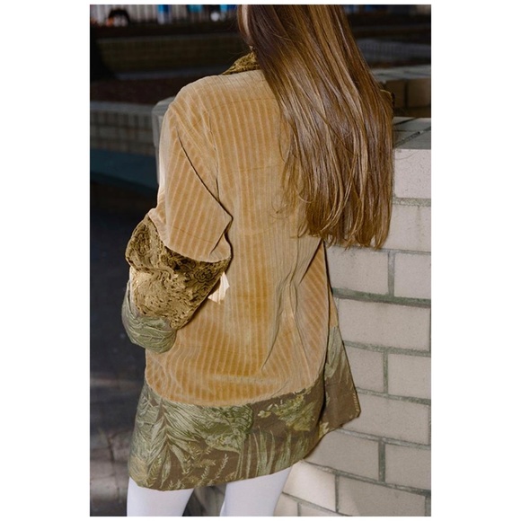 Corduroy Floral Collage Coat (Maryam Nassir Zadeh) - Picture 9 of 9